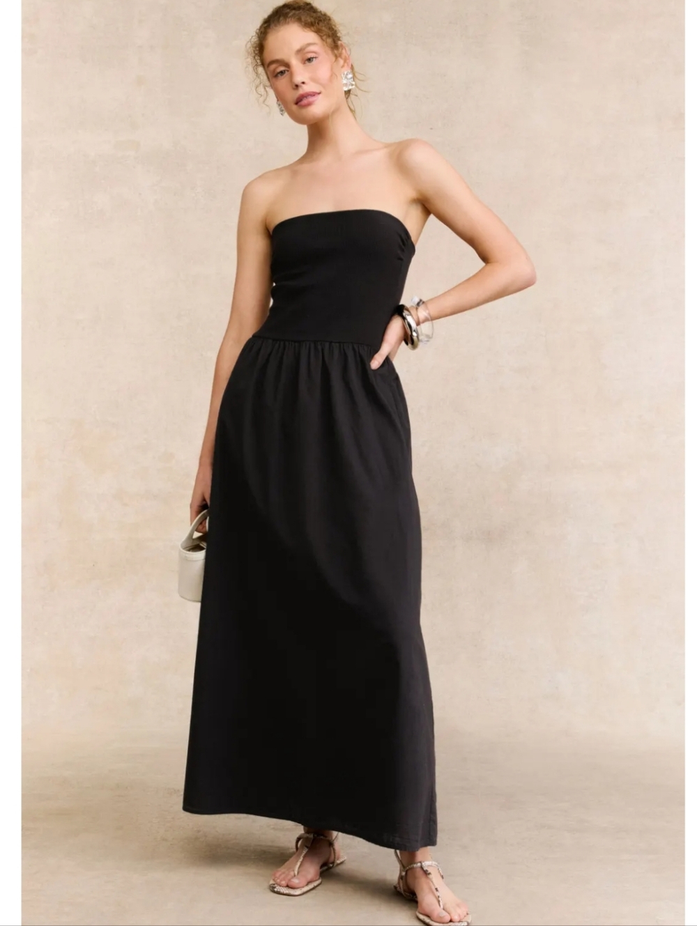 Xirena Finnian Black Strapless Tube Maxi Dress Size XS - Picture 1 of 10